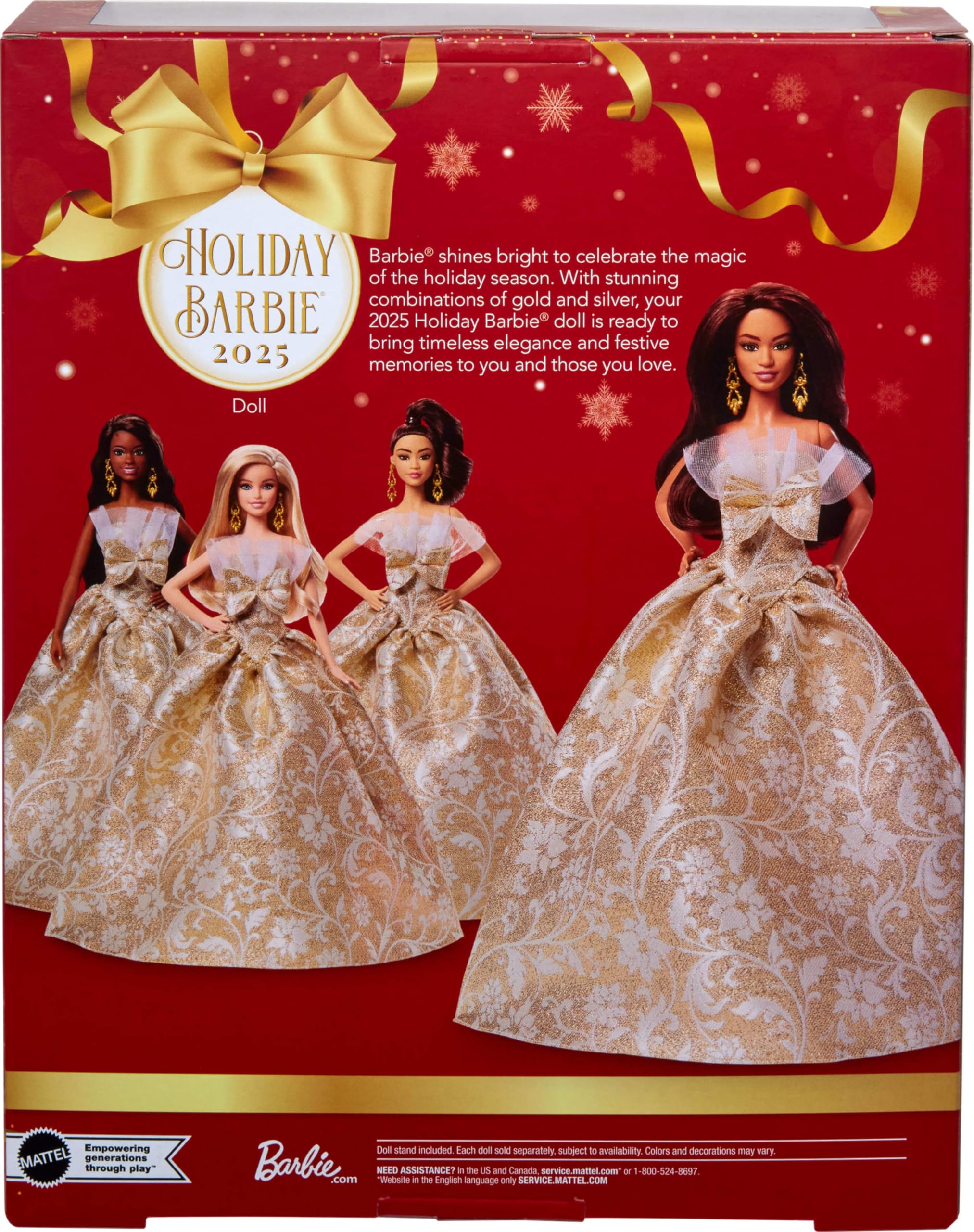 Праздничная модная кукла Barbie Signature 2025 