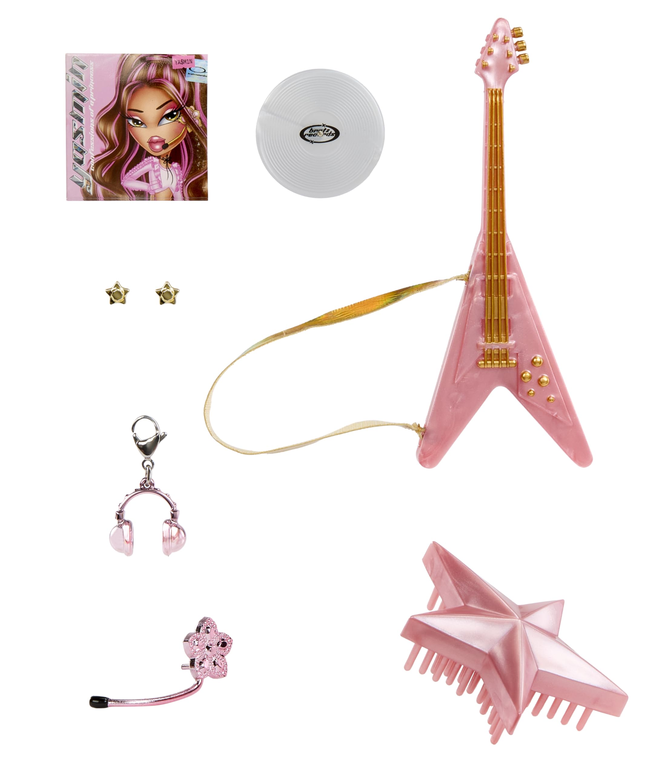 Модная кукла Bratz Pop Starz Yasmin с аксессуарами и подвеской