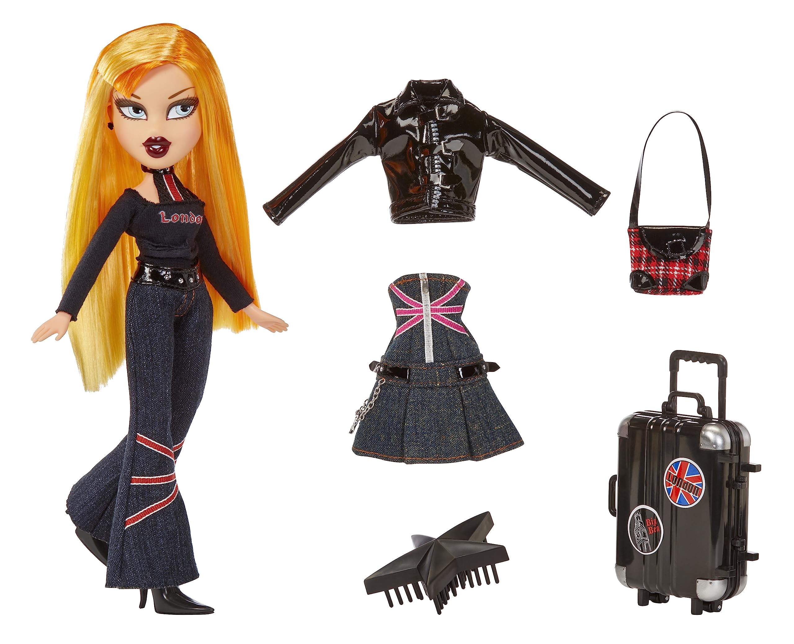 Модная кукла Bratz Pretty 'N' Punk Cloe с 2 нарядами и чемоданом - фото 2
