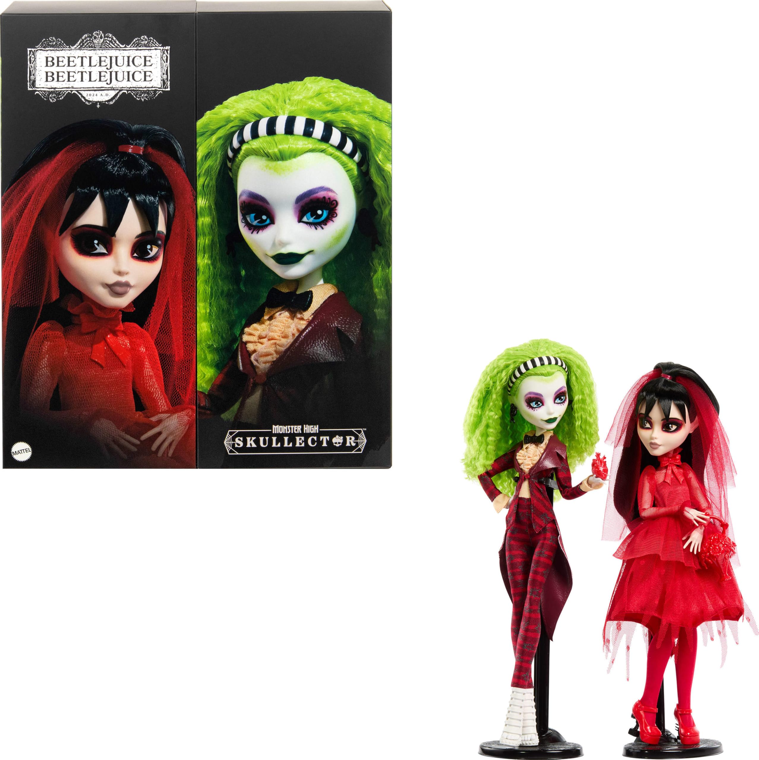 Куклы Monster High Skullector x Beetlejuice: Бетельгейзе и Лидия Дитц