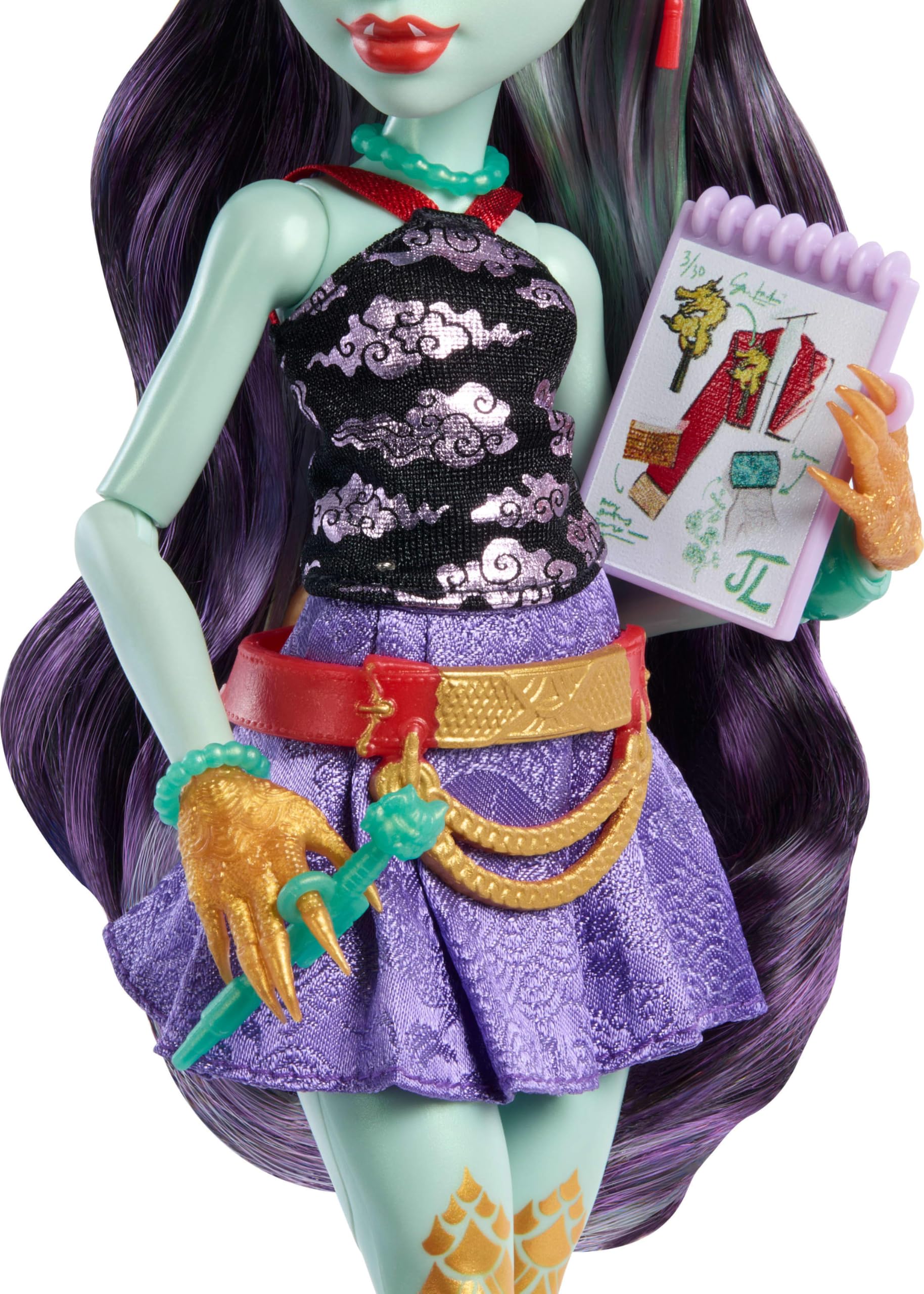 Кукла Monster High, Джинафаер Лонг из коллекции Faboolous Friends  - фото 4