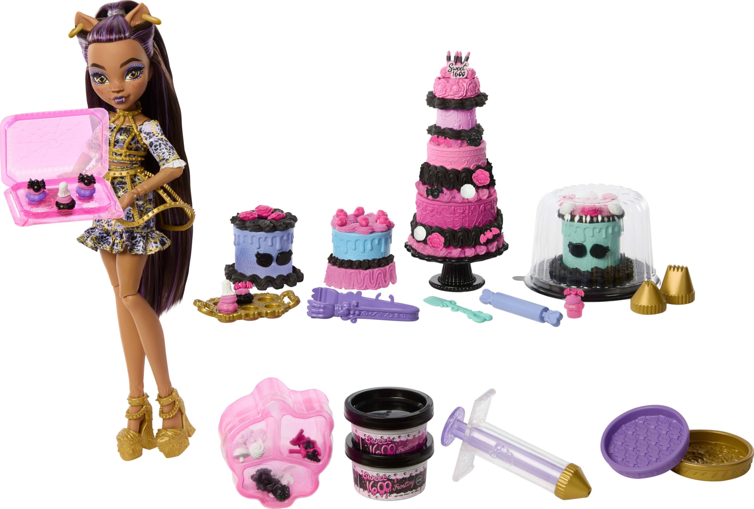 Набор «Scary Sweet Birthday Cake Kit Monster High» с куклой Клодин Вульф