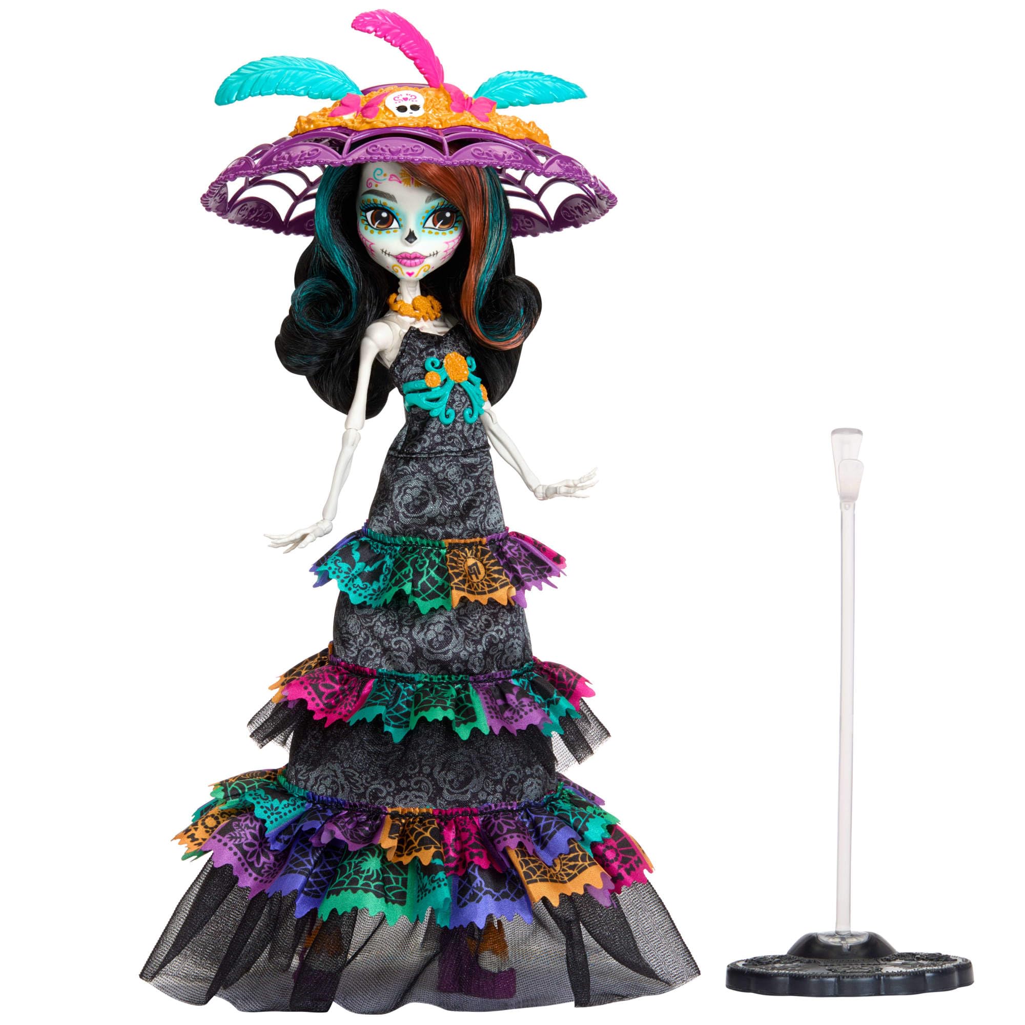 Кукла Monster High, Skelita Calaveras Día De Muertos 2024 Howliday  - фото 5