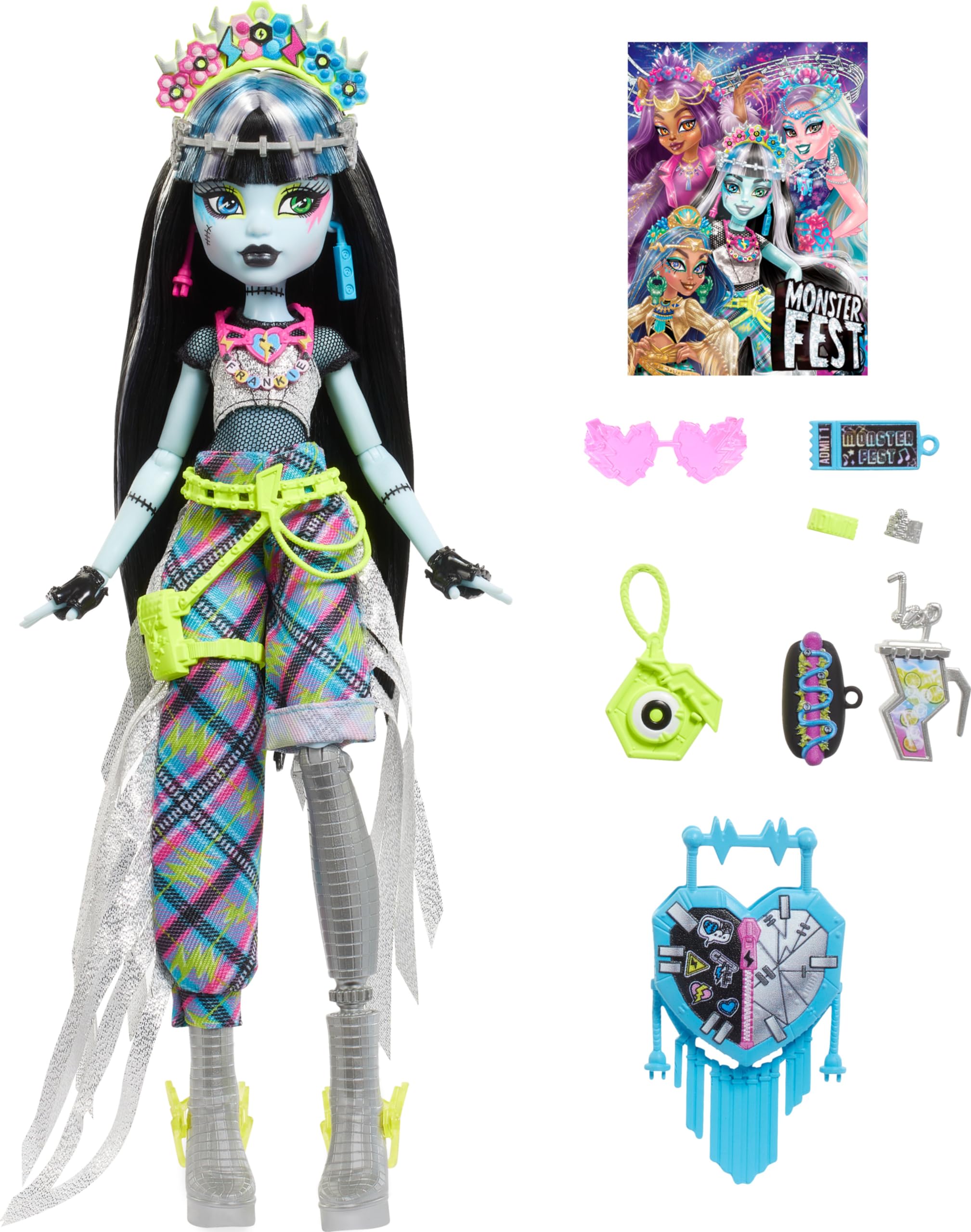 Кукла Monster High Френки Штейн из коллекции Monster Fest - фото 5