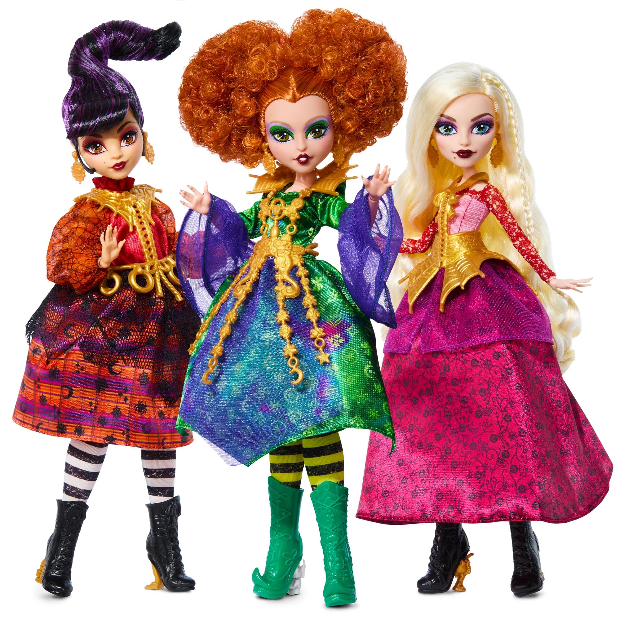 Куклы Monster High Skullector Hocus Pocus — коллекционный набор Уинифред, Мэри, Сары и Бинкс 