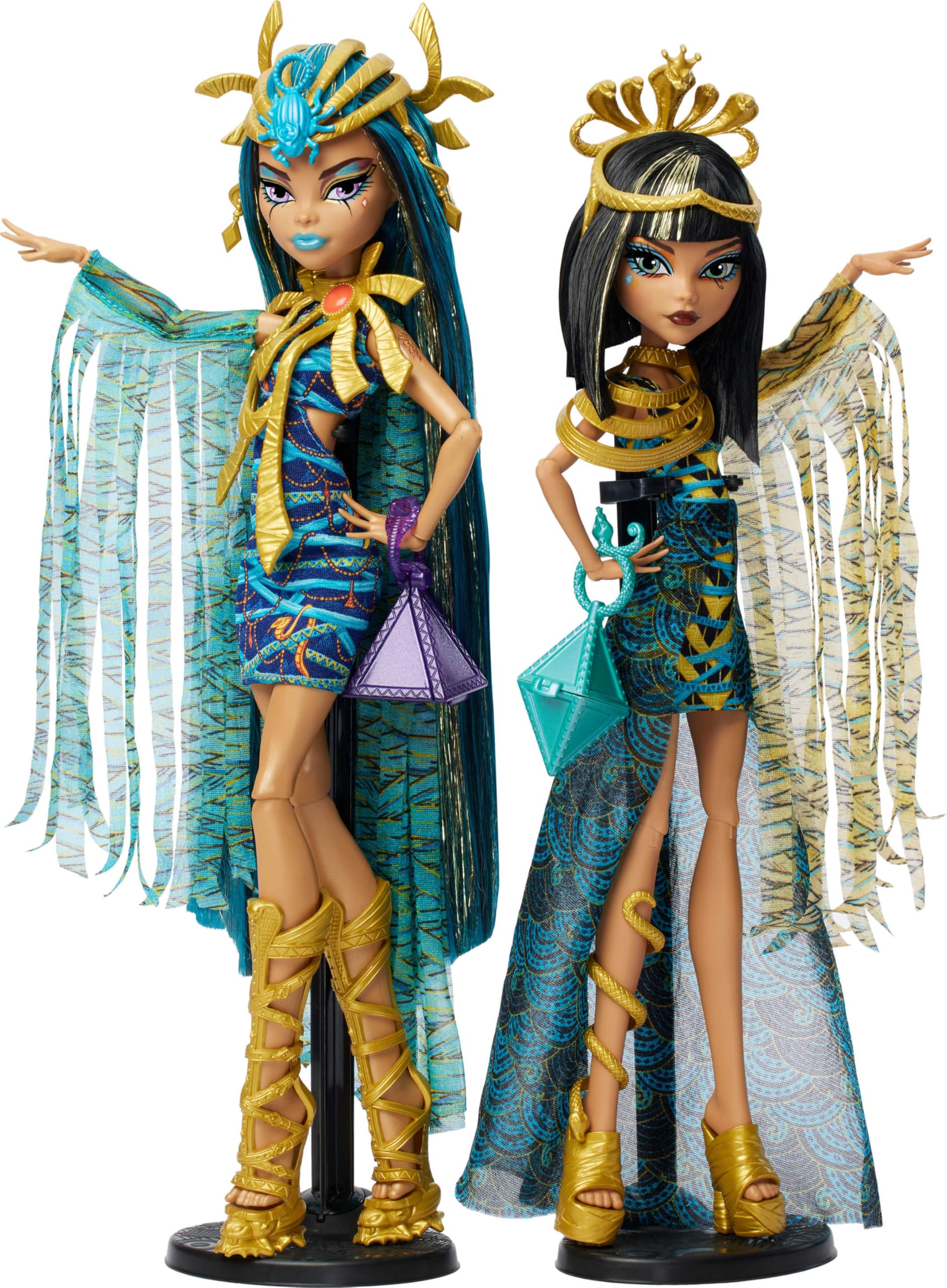 Набор кукол Monster High, коллекционная коллекция Mummy Majesties Cleo и Nefera De Nile