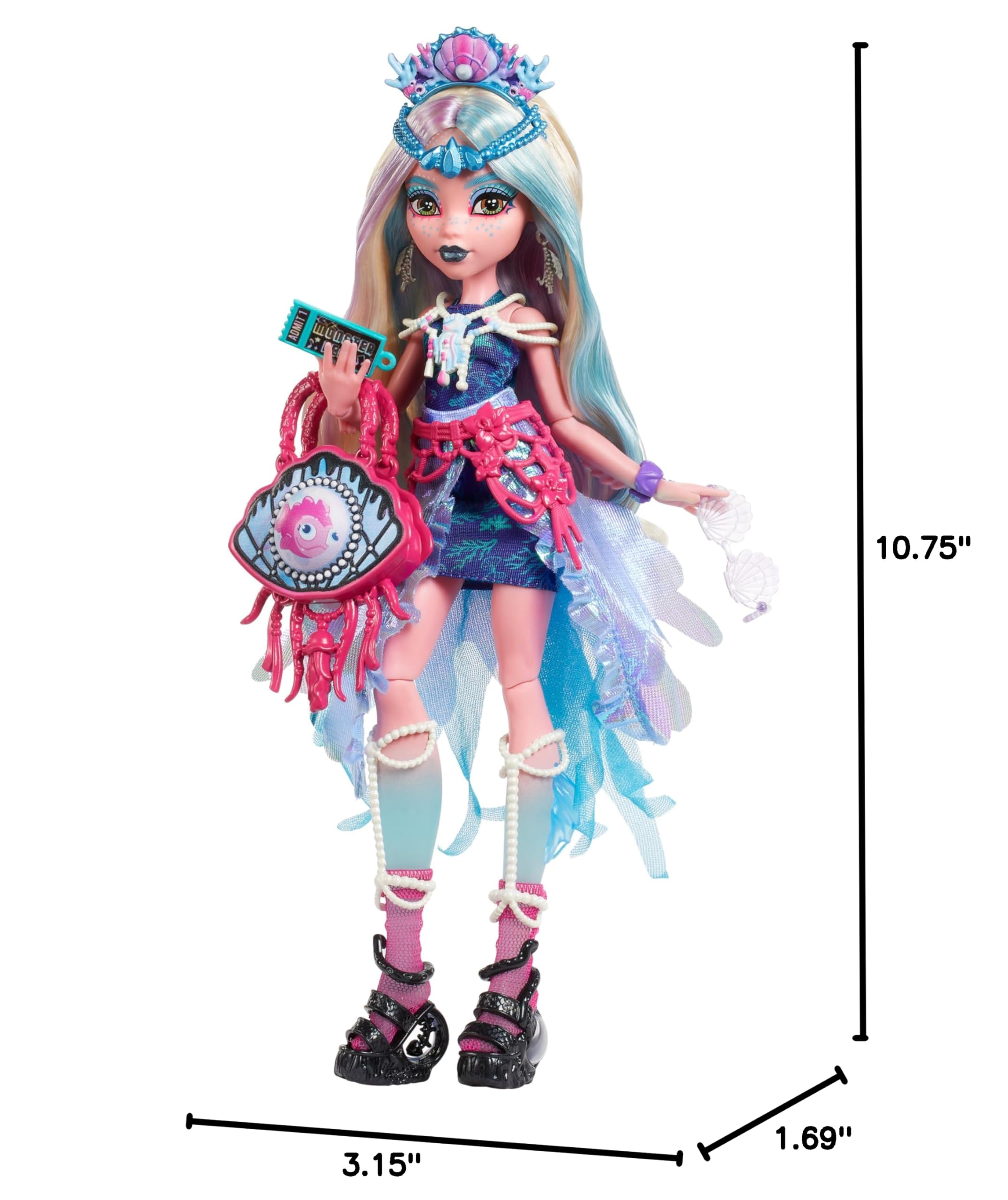 Кукла Monster High Лагуна Блю из коллекции Monster Fest
