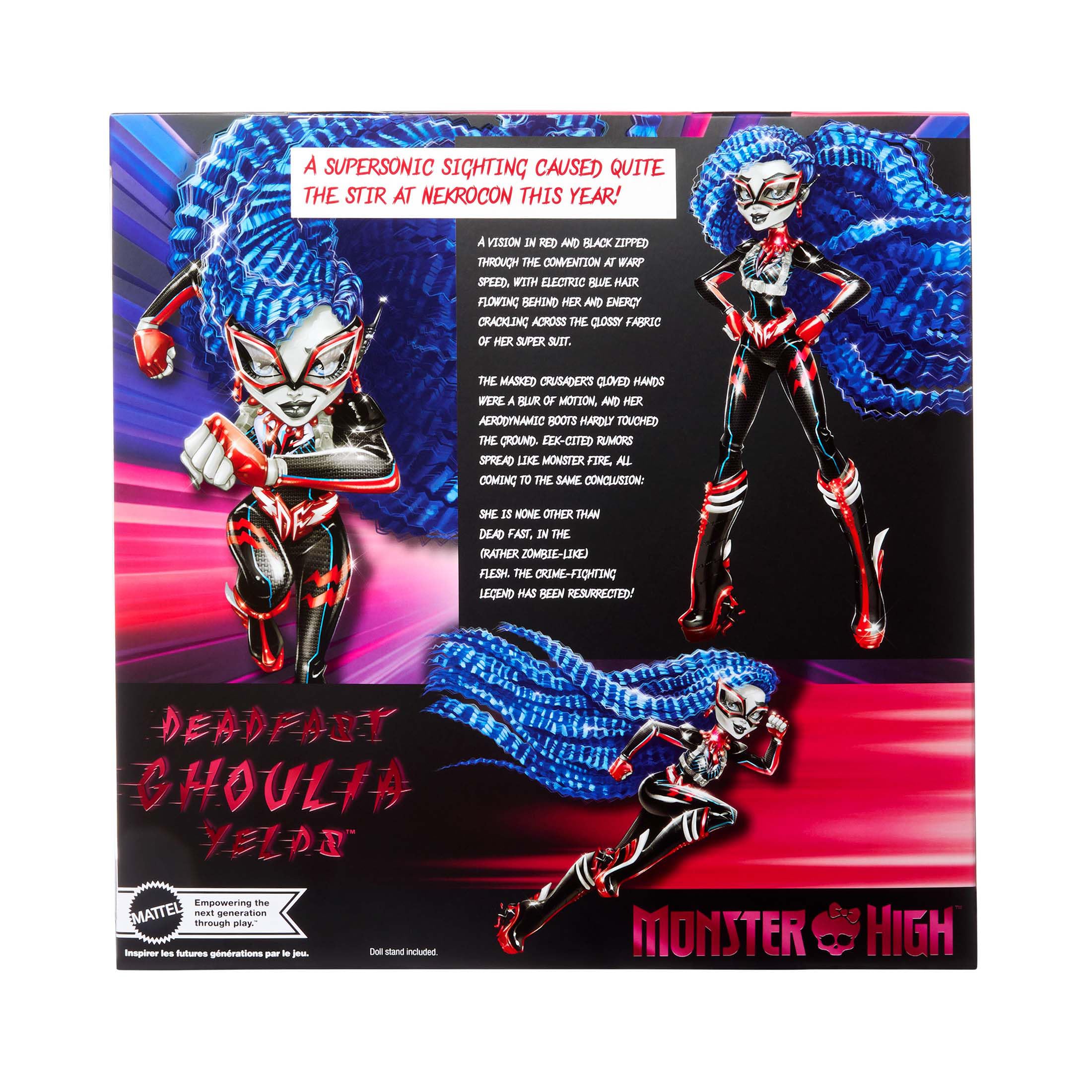 Эксклюзивная кукла Monster High Deadfast Ghoulia Yelps SDCC 2024  - фото 5