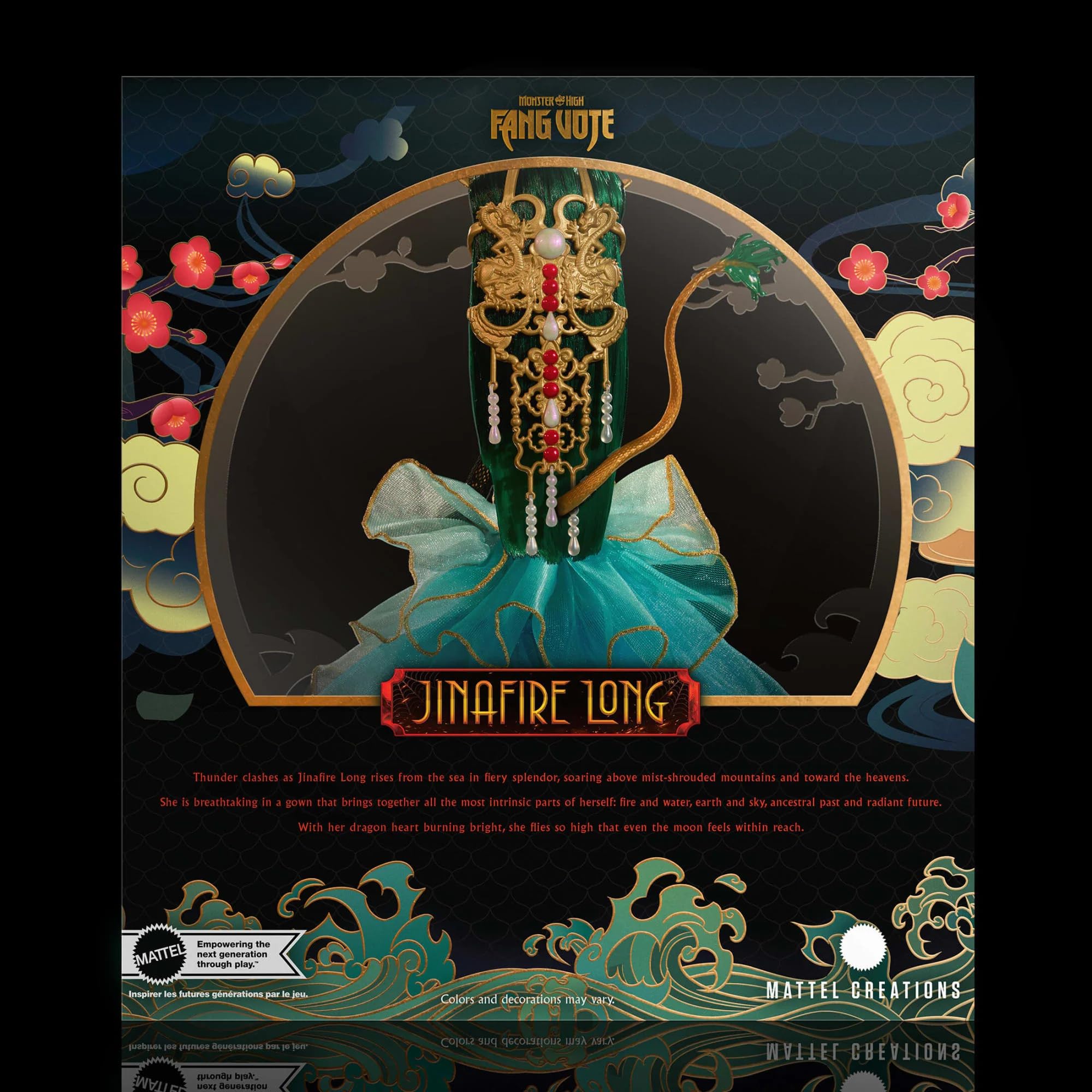 Кукла Monster High 2024 Fang Vote Jinafire — ограниченный выпуск - фото 3