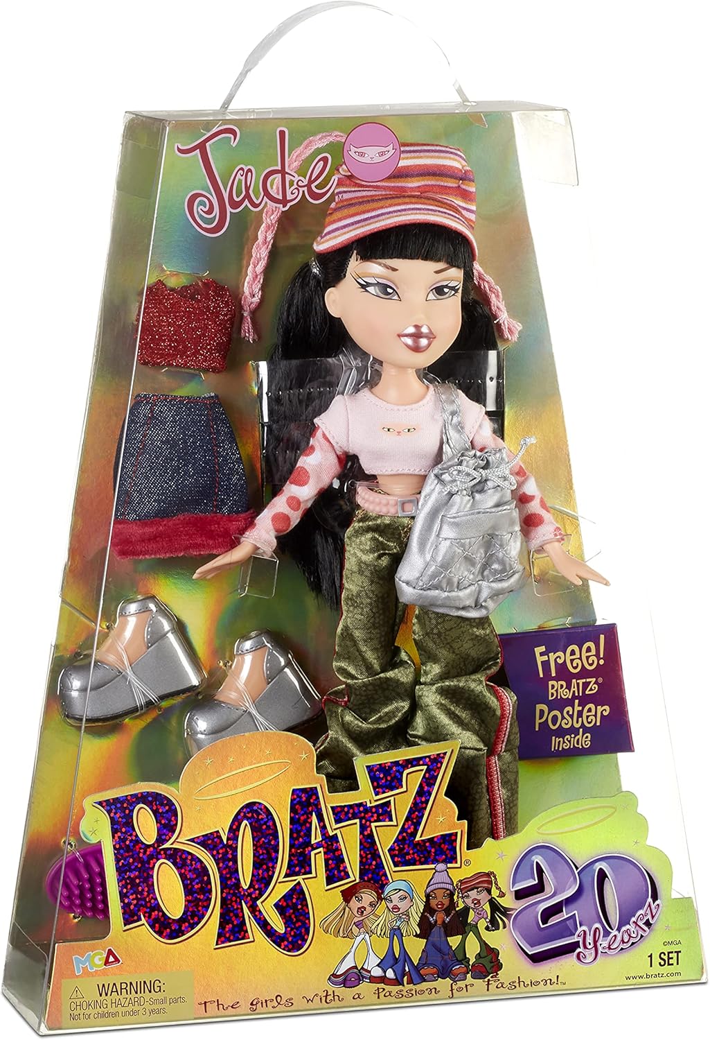Специальное юбилейное издание Bratz 20 Yearz, оригинальная модная кукла Джейд  - фото 5